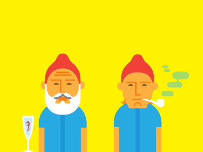 Life Aquatic bill murray illustrations owen wilson steve team wes anderson zissou