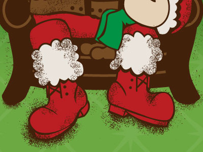 Stranger 01 christmas holiday card santa