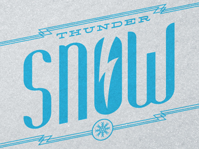 Thunder Snow blizzard blue owendesign snow thunder