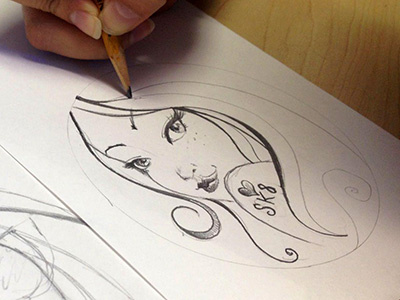 Ideas & Sketches art character girl ideas illustration pencil pinup sexy sketch sketches sky