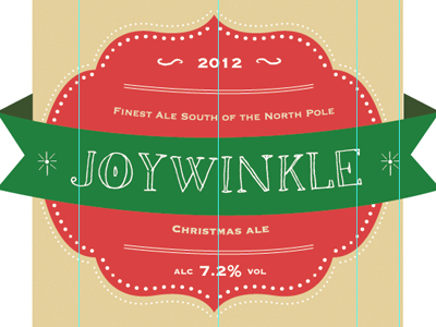 Joywinkle beer christmas label