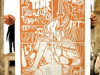 Sergeant Paper Dario Mega art drawing exhibition illustration mega