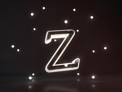 Meta Phase - Z black c4d dark float gl letter light render typography