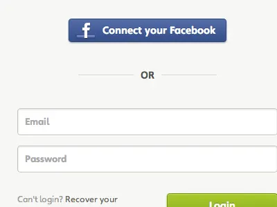 Facebook login button blue button connect easybring email f facebook form login or password register