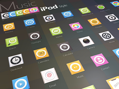 Ipod Style app china icon iphone mvben themes ui
