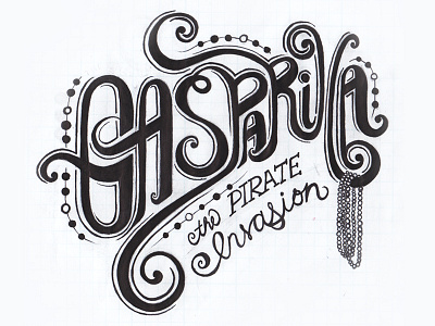 Gasparilla Type part 2 custom type lettering illustration type