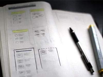 Community Projects Page Layouts layout sketch