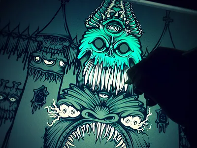 WIP: Castle Of Dreams cuke digital harlequin hrlqn illustration illustrator mickey mouse micky mouse mike friedrich