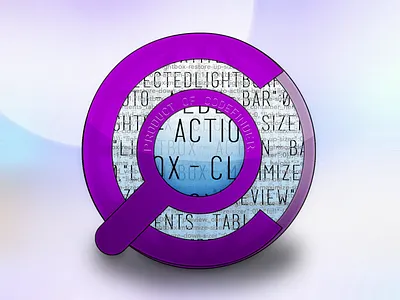 CodeFinder icon bokeh c code coder decoder earth find glass icon magnifying search shadow world