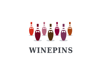 winepins alcohol bar beverage bottle bowling bowtie brand catering colors drink event fiesta fun fun.creative logo party perspective pin shade shape tie wine