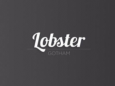 Lobster&Gotham font gotham gradient lobster type