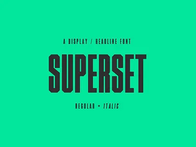 Superset Font bold crossfit display editorial fitness font football headline italic narrow poster regular social media sport font sports typeface superset superset font