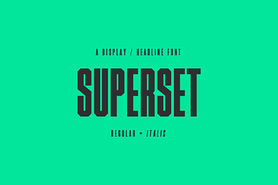 Superset Font bold crossfit display editorial fitness font football headline italic narrow poster regular social media sport font sports typeface superset superset font