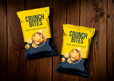 Crunch Bites Packaging Design – Bold, Simple & Irresistible! baglabeldesign branding brandingdesign brandingidentity chipspackagingdesign graphic design label labeldesign logo packaging packagingdesign postdesign potatochips pouchdesign product productdesign snackbranding