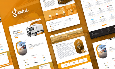 yankit (Cargo Services) cargo delivery services figma landing page website design