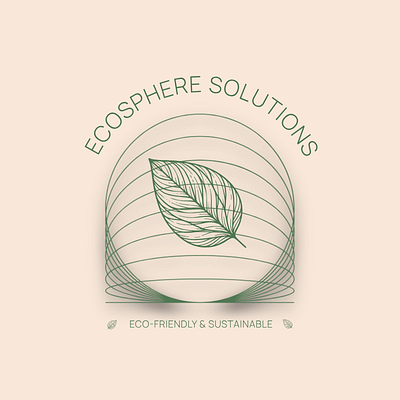 My work with ecosphere solutions branding graphic design logo