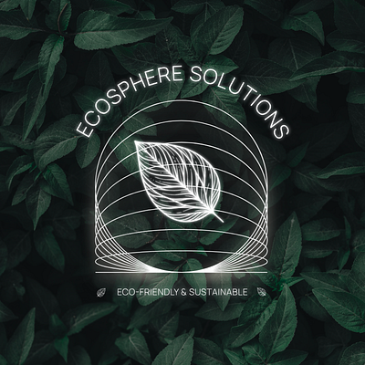 My work with ecospher solutions branding graphic design logo