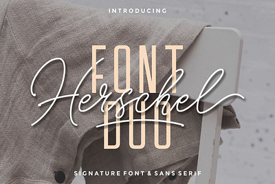 Herschel Font Duo classy font condensed creative font display font fancy font fashion font font combination font duo headers herschel font duo monoline sans serif font script font signature font simple font