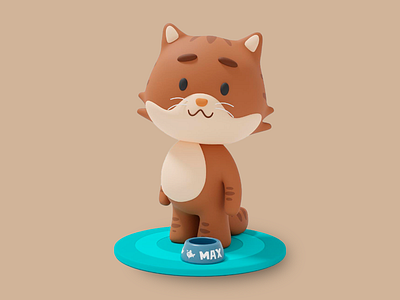 Adorable Tabby Cat 3d Figurine🐾 3d 3d character adorable character animation ready cartoon cat character creation character modeling collectible figurine creative visuals cute design design portfolio digital art pet character design stylized cat figurine vibrant textures