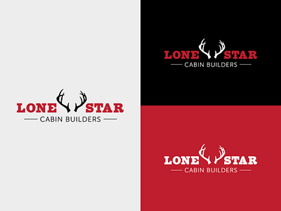 Lone Star Cabin Builders logo brand design branding design designer graphic design home builder identity logo logo design