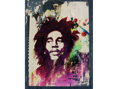 bob marley art digital drawing illustration illustrator movies music painting pastels portrait poster print quote retro wallpaper