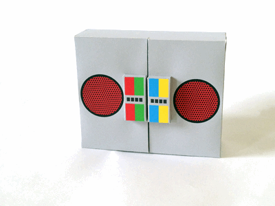 Gif - Kwik-Krafts / 12.25 / Yo Gabba Gabba boombox craft cut fold kwik krafts paper yo gabba gabba