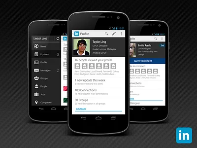 LinkedIn Android App Redesigned android android design android ui linkedin