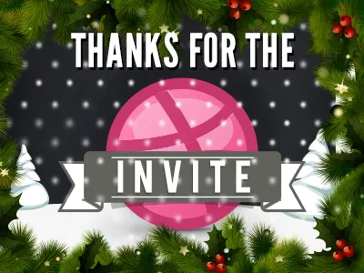 Thanks for the Invite debout invite psd