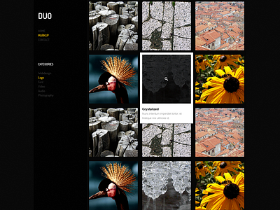 Portfolio dark gallery portfolio wordpress