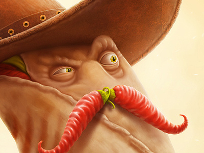 sheriff Burrito baydakov aleksey burrito character design cowboy illustration sheriff