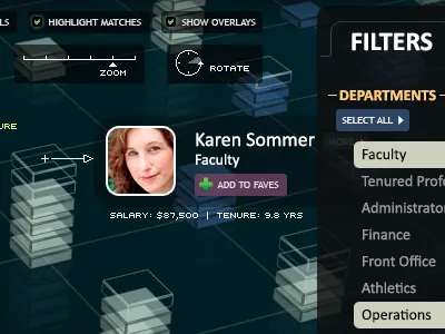 Threedscape 3d app hud
