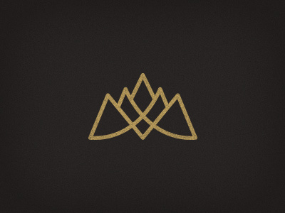 Mark Development abstract branding comp concept gold icon imm logo mountain unused