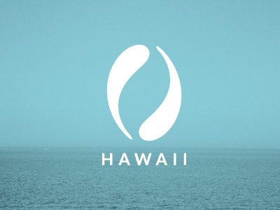 Branding 50 States: Hawaii america blue brand branding design hawaii identity island logo ocean organic sea shells state states type typography united visual water white