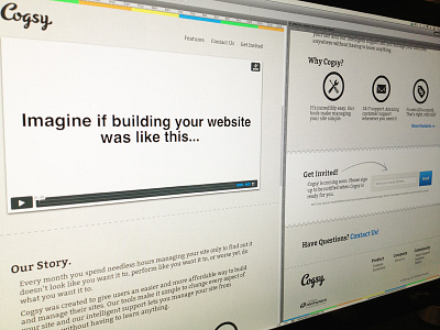 Cogsy Home cogsy design layout page site web