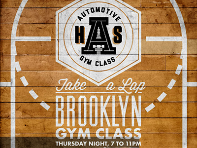 Take A Lap basketball court brooklyn design gym class identity logo type