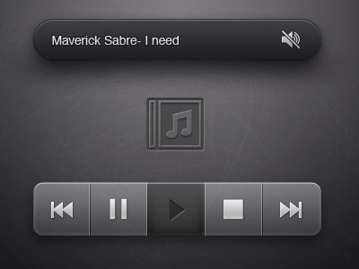 Music Player dark icons logicart music player radio tooltip ui