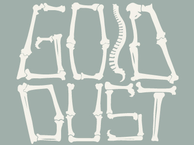 Gold Dust Woman Type Poster