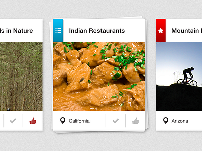 Tiles UI cards scrolling social tiles ui user interface