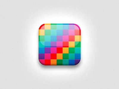 Colourful Icon android candy colour glossy icon ios mobile rainbow shiny spectrum