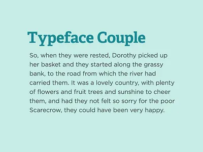 Typeface Coupling II adelle font gotham typeface