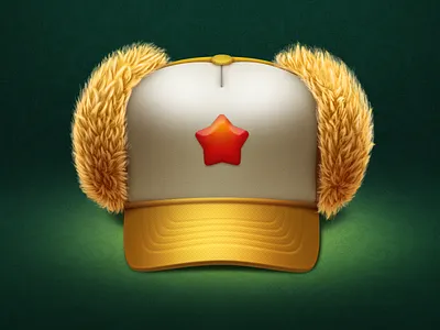 Smena winter swag cap fur photoshop red smena star swag winter yellow