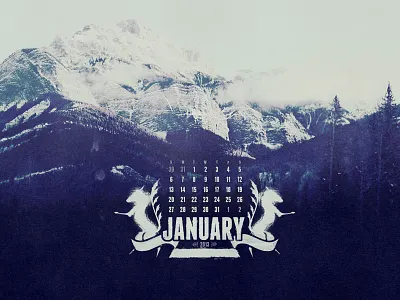 January 2013 calendar freebie january mountains wallpaper
