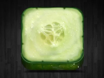 Cucumber app icon 3d app icon mobile vegetable