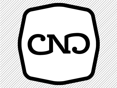 CND Mark ambigram ernestine logo mark