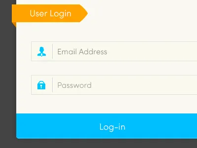 Simple Login Form (PSD Included) clean form login login form modern simple template ui web web design website