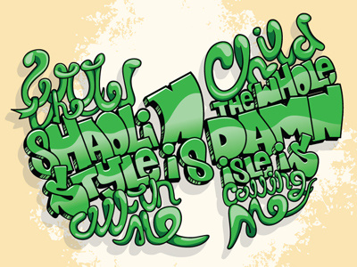 WU TANG hip hop illustrator lyrics typography wu tang