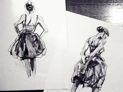 Figure Drawing charcoal figure drawing illustration