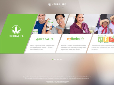 Startherbalife design ui website