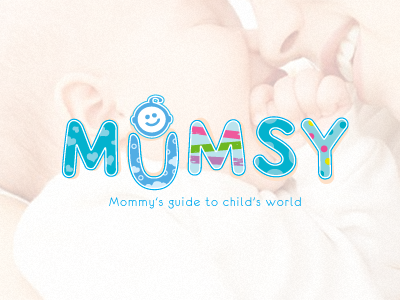 Mumsy logo baby funny logo mommy mother