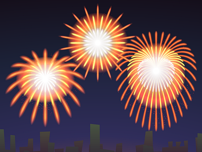 Fireworks digital illustration vector